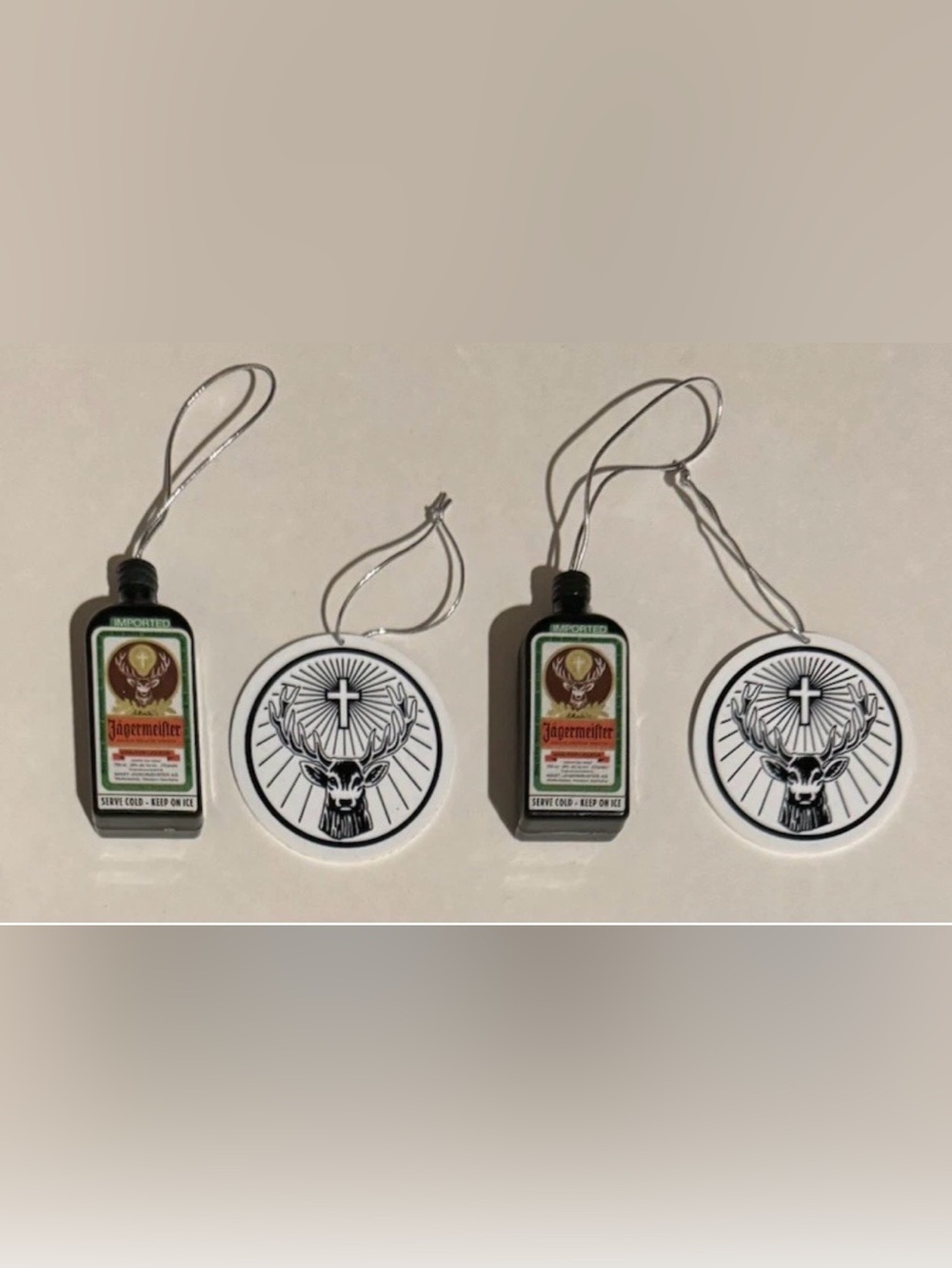 Jagermeister Christmas Ornaments Set of 4 Advertising Logo